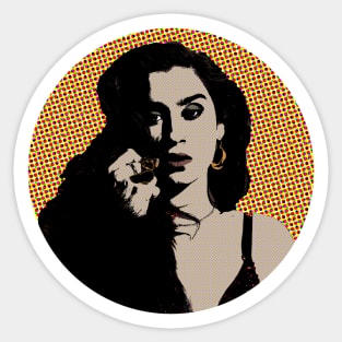 lauren jauregui style pop art Sticker